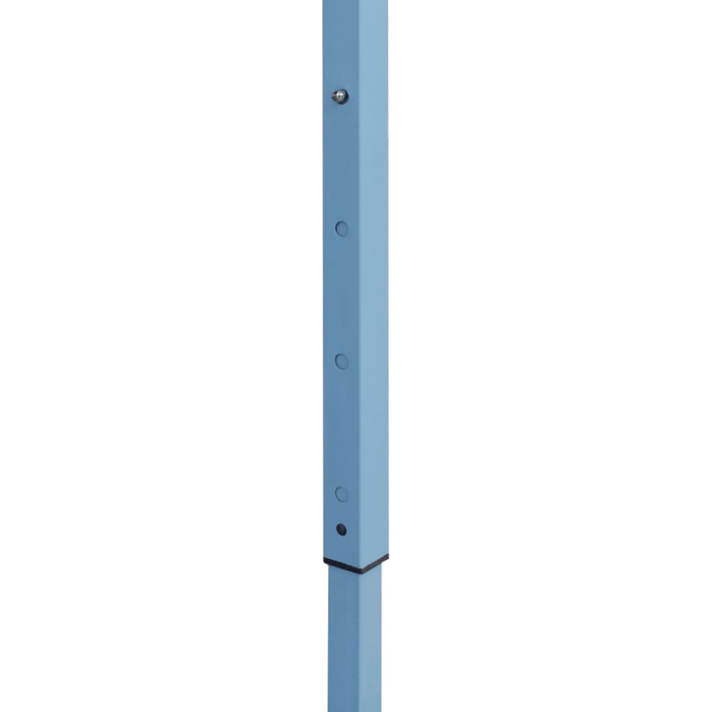 vidaXL Κιόσκι Πτυσσόμενο με 2 Πλευρικά Τοιχώματα Μπλε 5 x 5 μ.