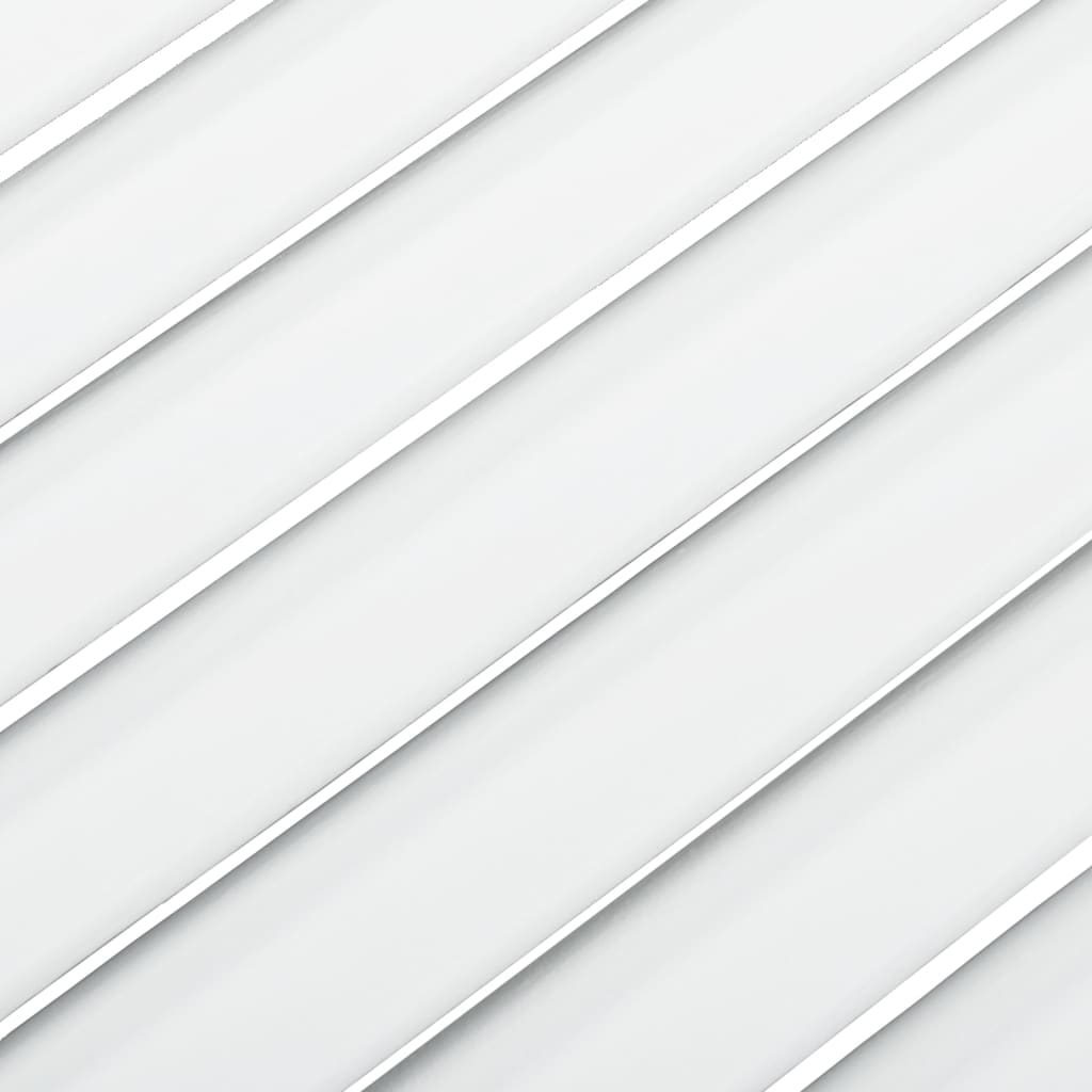 vidaXL Πορτάκια με Περσίδες 2 Τεμ. Λευκά 61,5x39,4εκ Μασίφ Ξύλο Πεύκου