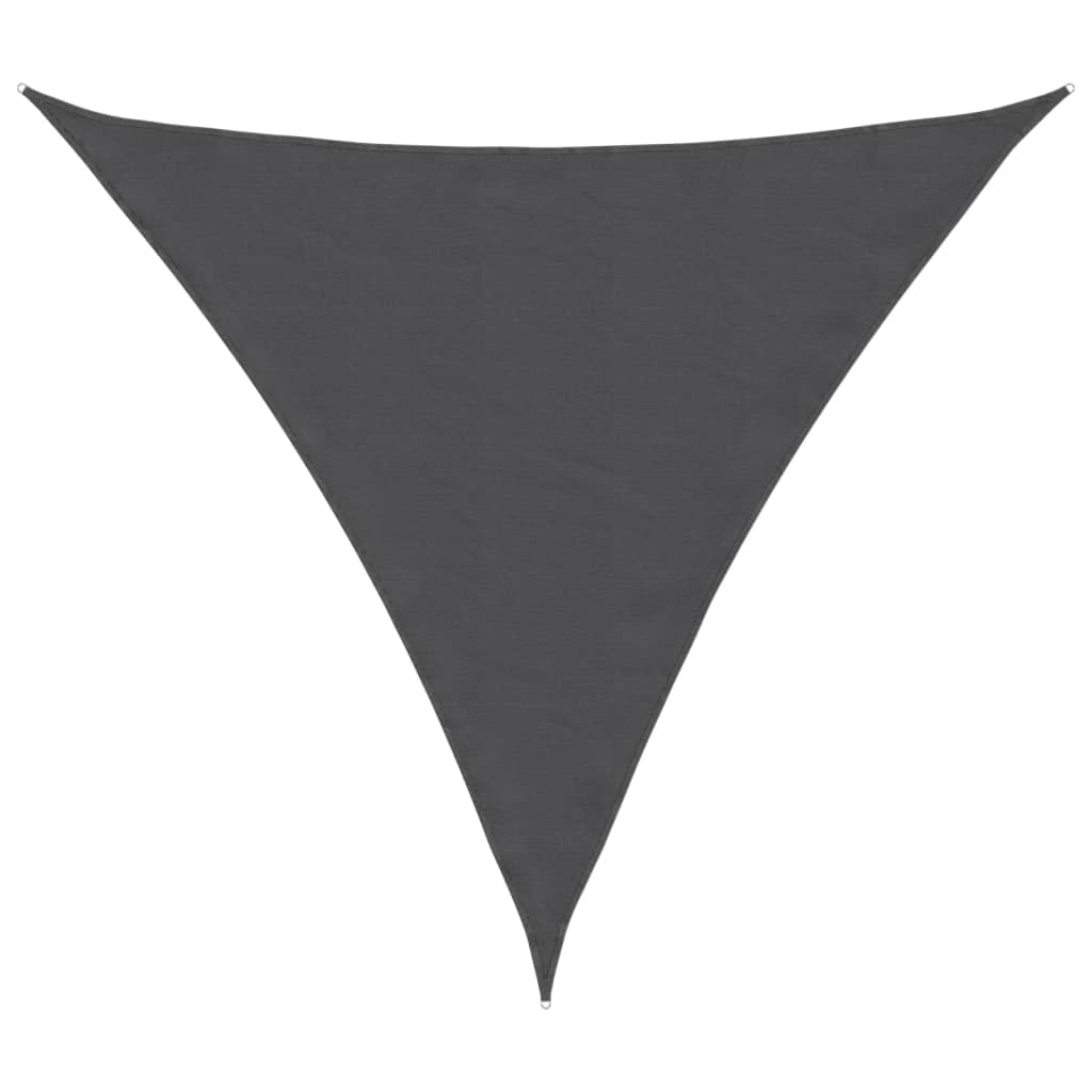 vidaXL Πανί Σκίασης Τρίγωνο Ανθρακί 3,6 x 3,6 x 3,6 μ. Ύφασμα Oxford
