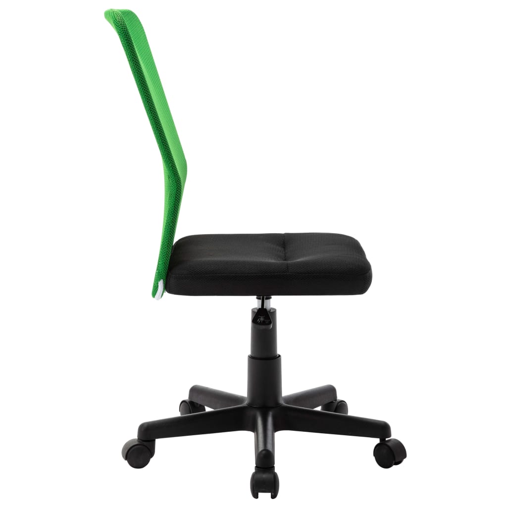 vidaXL Καρέκλα Γραφείου Μαύρη / Πράσινη 44x52x100 εκ. Διχτυωτό Ύφασμα