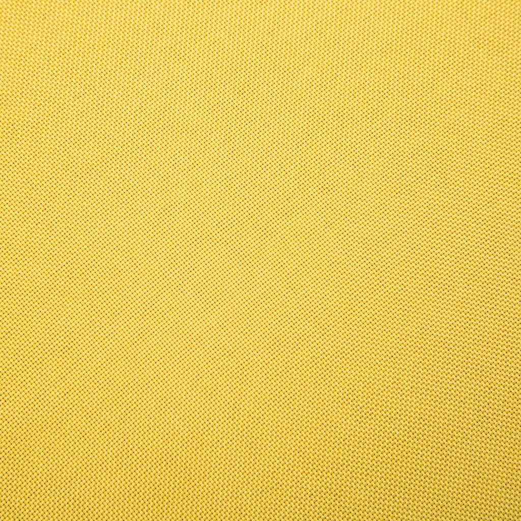 vidaXL Καναπές Διθέσιος Κίτρινος Υφασμάτινος