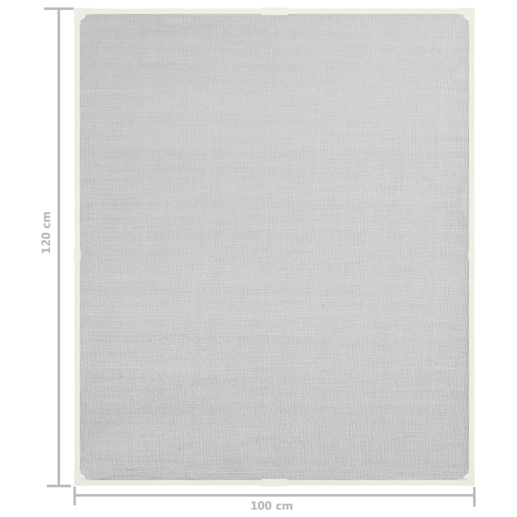 vidaXL Σήτα Παραθύρου Μαγνητική Λευκή 100 x 120 εκ. από Fibreglass