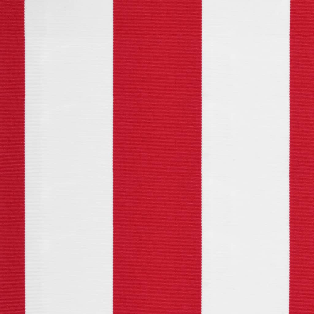 vidaXL Τεντόπανο Ανταλλακτικό Ριγέ Κόκκινο / Λευκό 4 x 3 μ.