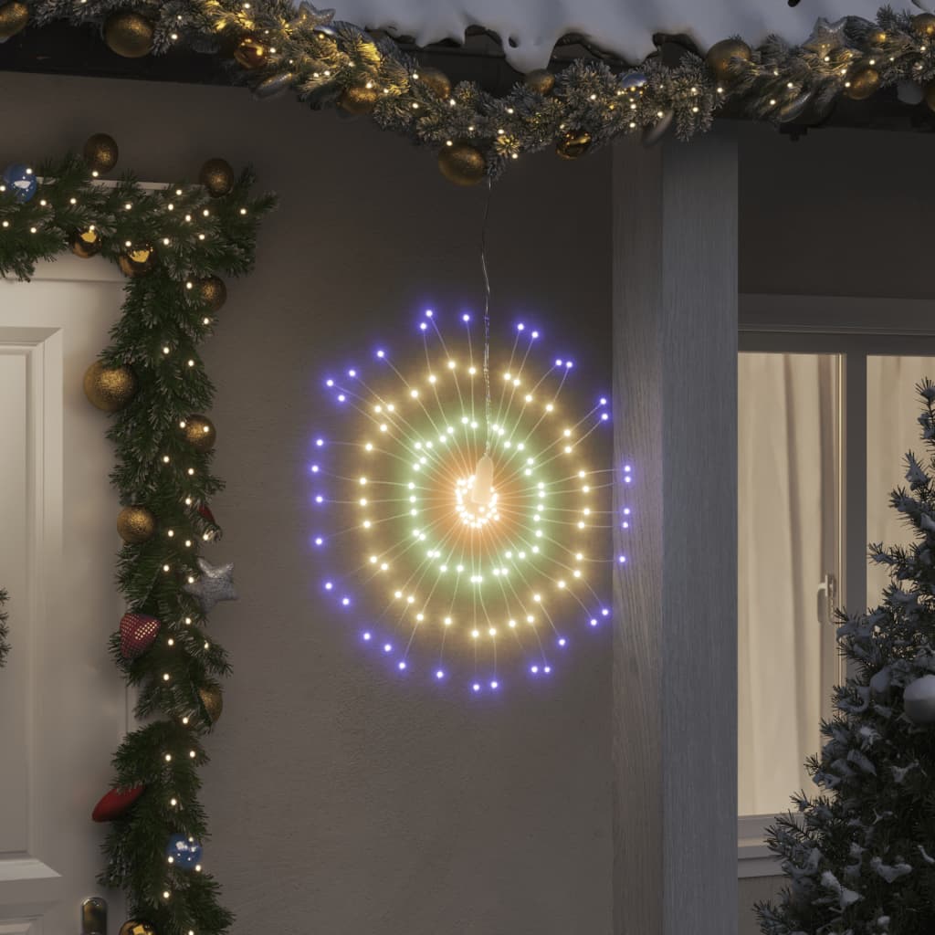 vidaXL Φωτάκια Χριστουγεννιάτικα 8 τεμ. 140 LED Πολύχρωμα 17 εκ.