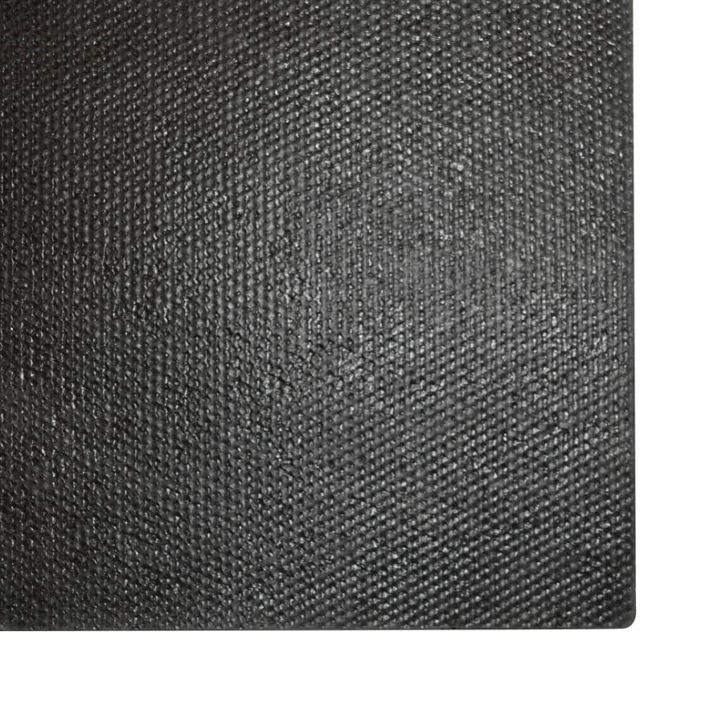vidaXL Πατάκι Εισόδου Μαύρο 80 x 100 εκ. Θυσανωτός Κοκοφοίνικας
