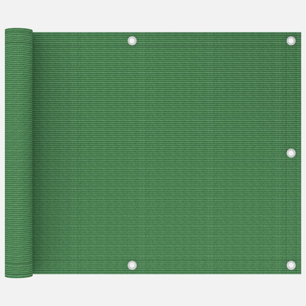 vidaXL Διαχωριστικό Βεράντας Ανοιχτό Πράσινο 75 x 600 εκ. από HDPE