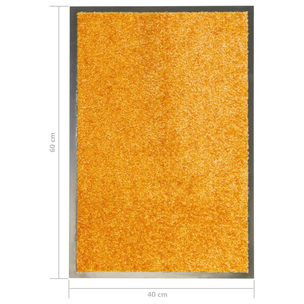 vidaXL Πατάκι Εισόδου Πλενόμενο Πορτοκαλί 40 x 60 εκ.