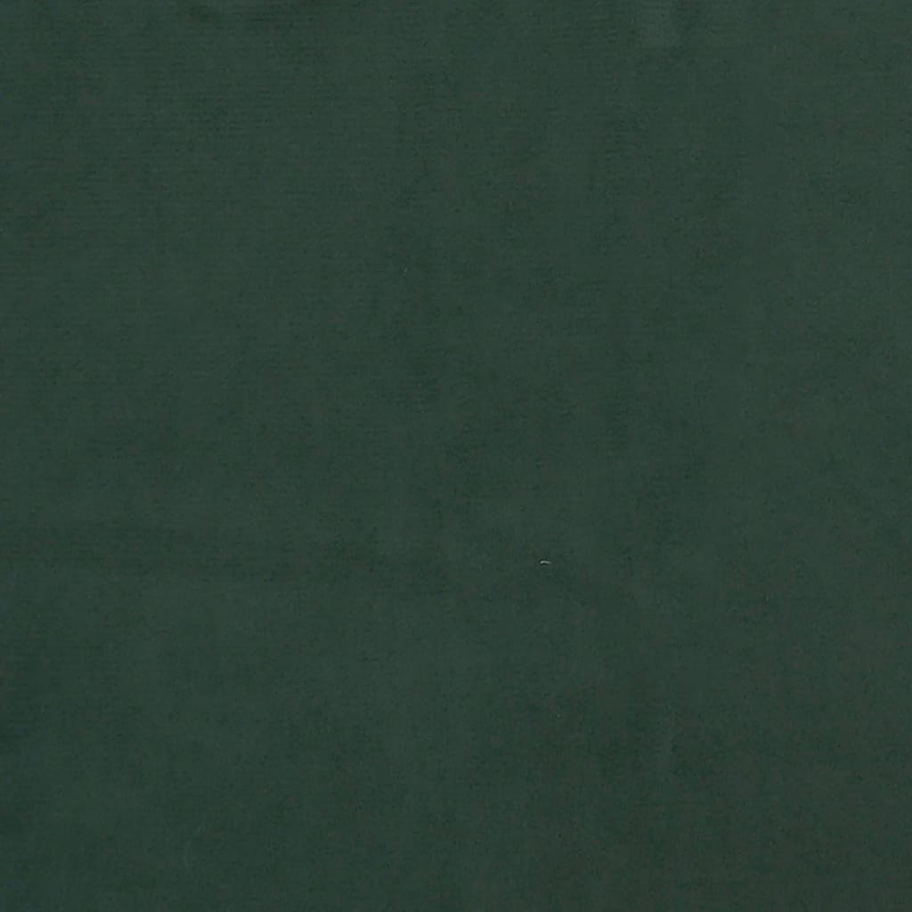 vidaXL Στρώμα με Pocket Springs Σκούρο Πράσινο100x200x20 εκ. Βελούδινο