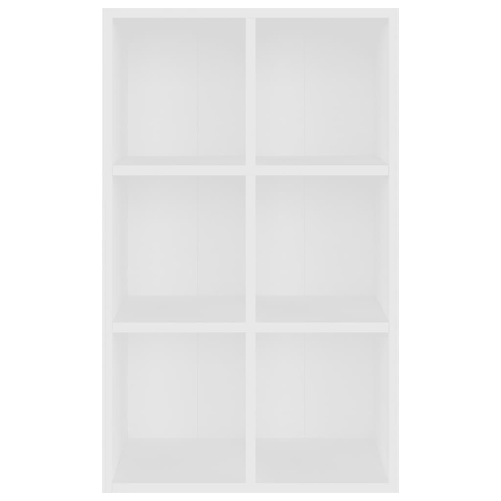 vidaXL Ραφιέρα / Βιβλιοθήκη Λευκό 66x30x98 εκ. από Μοριοσανίδα