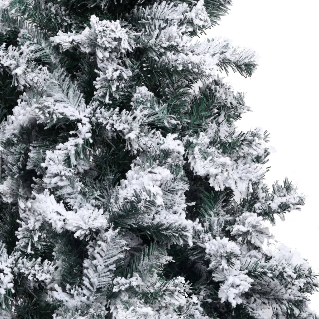 vidaXL Χριστουγεννιάτικο Δέντρο Τεχνητό με Χιόνι Πράσινο 180 εκ. PVC