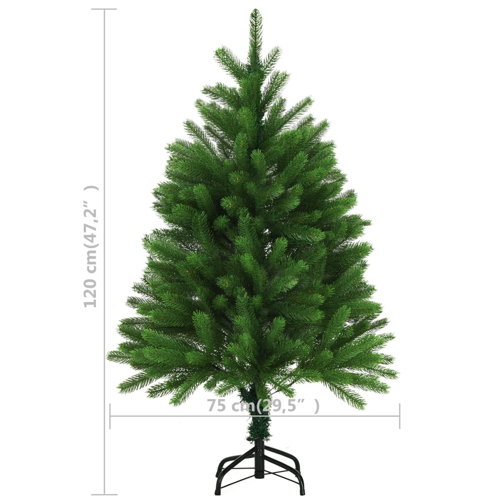vidaXL Χριστουγεννιάτικο Δέντρο Τεχνητό σαν Αληθινό Πράσινο 120 εκ.