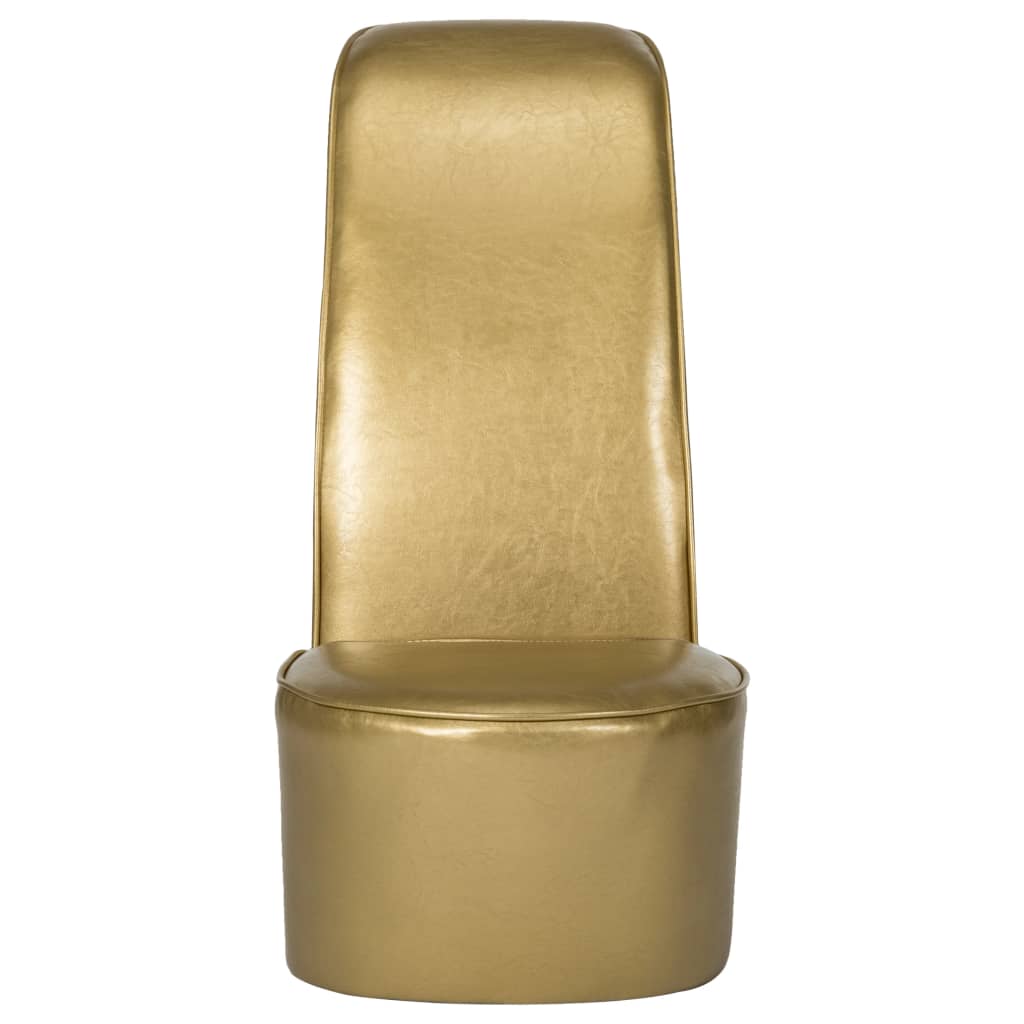 vidaXL Κάθισμα Γόβα Χρυσό από Συνθετικό Δέρμα