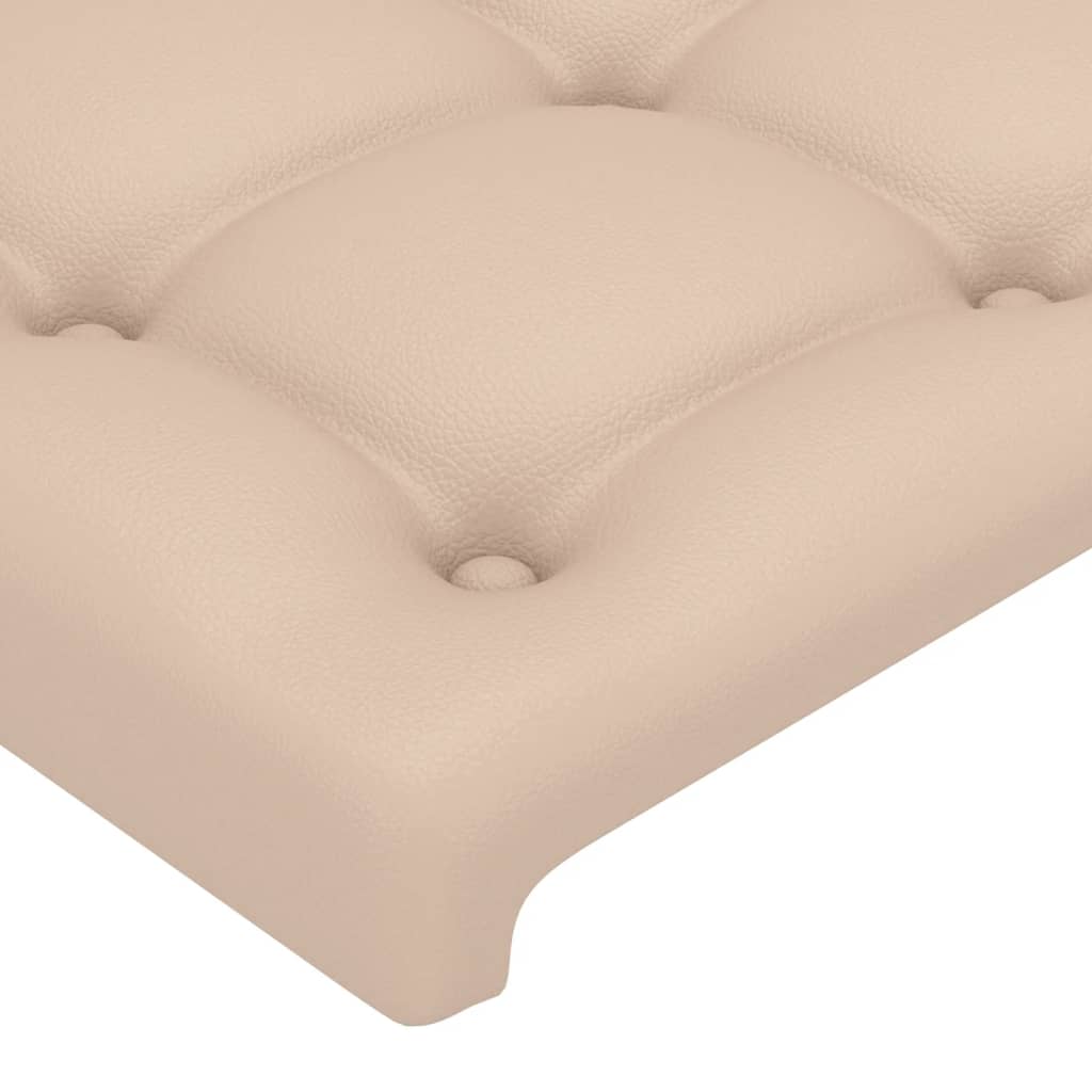vidaXL Κεφαλάρι Κρεβατιού Καπουτσίνο 80x5x78/88 εκ. Συνθετικό Δέρμα