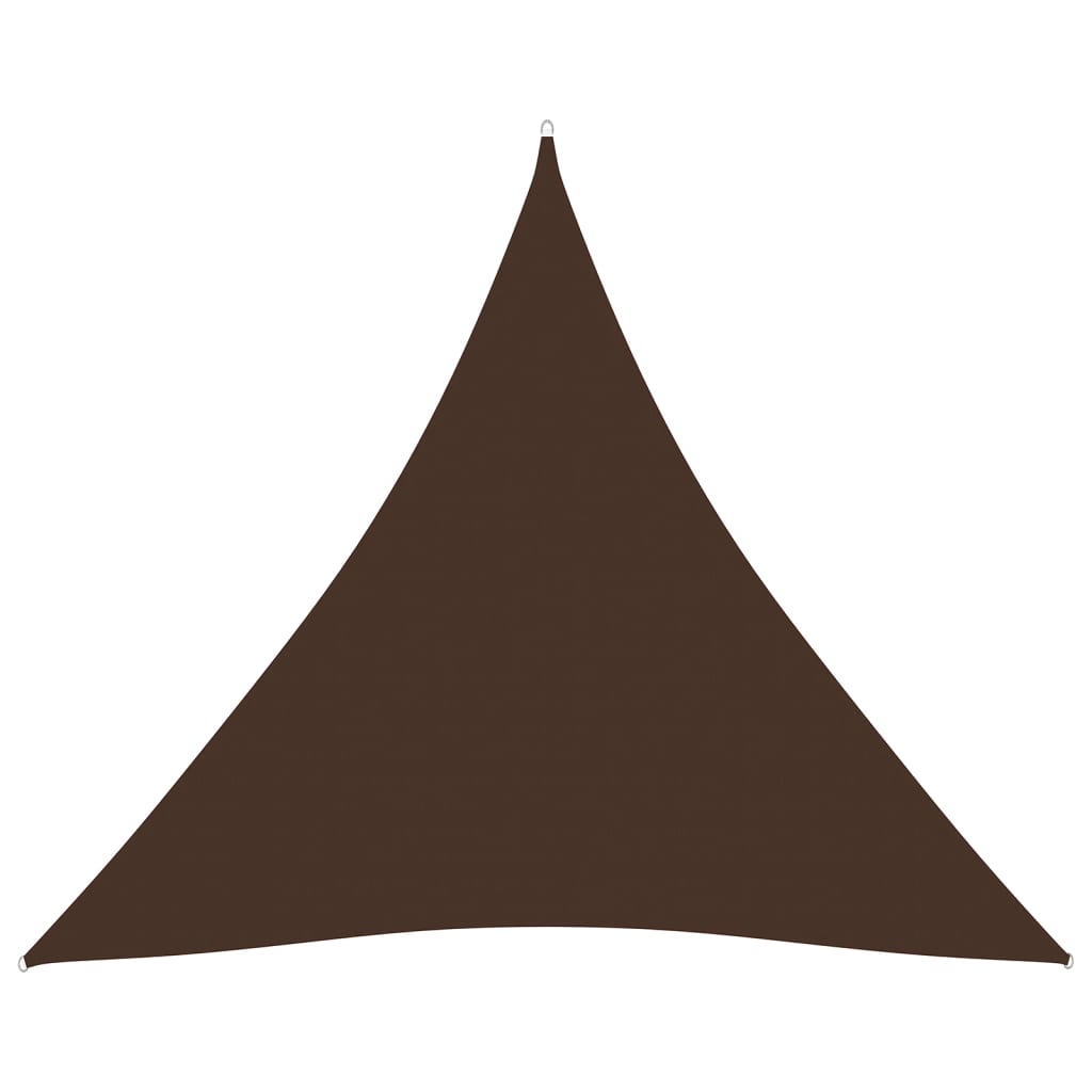 vidaXL Πανί Σκίασης Τρίγωνο Καφέ 3,6 x 3,6 x 3,6 μ. Ύφασμα Oxford
