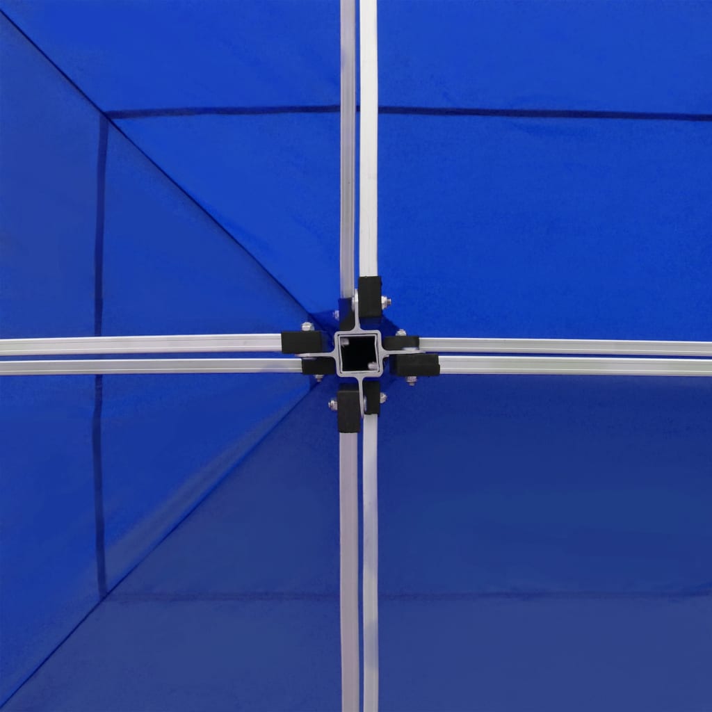 vidaXL Κιόσκι Πτυσσόμενο Επαγγελματικό Μπλε 6 x 3 μ. Αλουμινίου