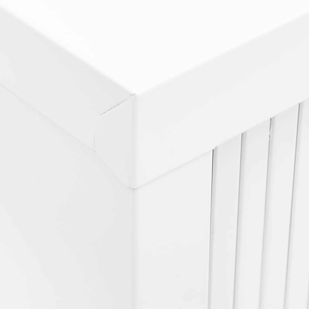 vidaXL Ντουλάπι με Συρόμενη Πόρτα Λευκό 90 x 40 x 90 εκ. Ατσάλινο
