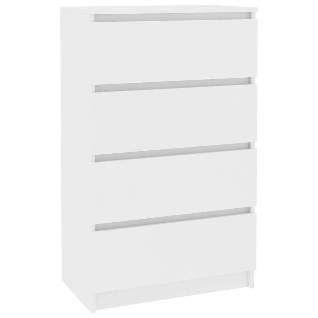 vidaXL Συρταριέρα Λευκή 60 x 35 x 98,5 εκ. από Επεξεργασμένο Ξύλο