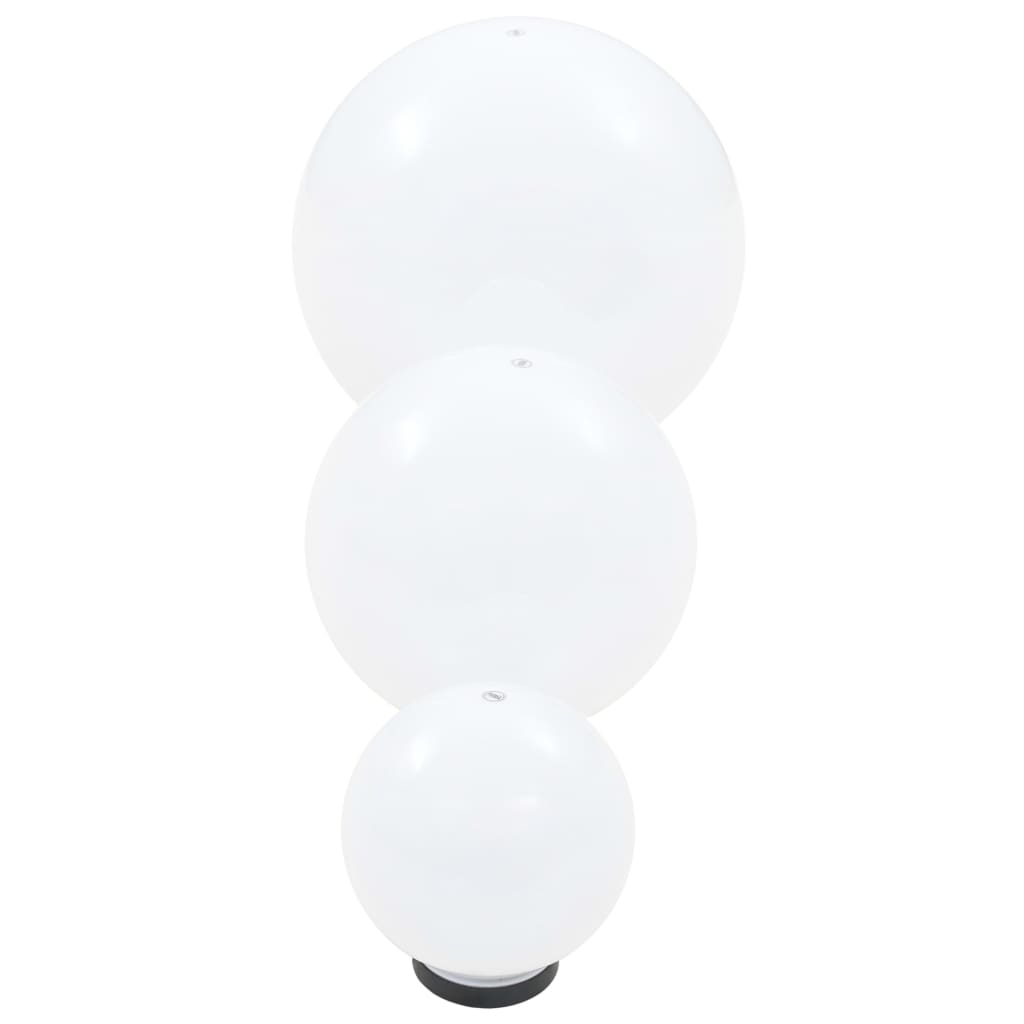 vidaXL Φωτιστικά Μπάλα LED 3 τεμ Σφαιρικά 20/30/40 εκ. Ακρυλικά (PMMA)