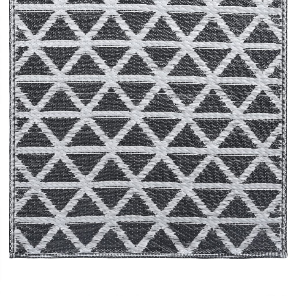 vidaXL Χαλί Εξωτερικού Χώρου Μαύρο 80 x 150 εκ. από Πολυπροπυλένιο