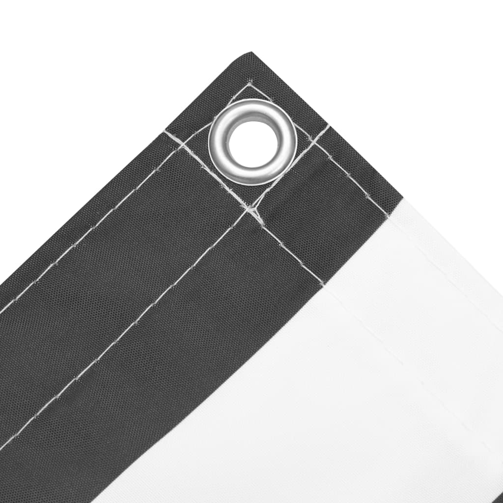 vidaXL Διαχωριστικό Βεράντας Ανθρακί/Λευκό 75 x 300 εκ. Ύφασμα Oxford