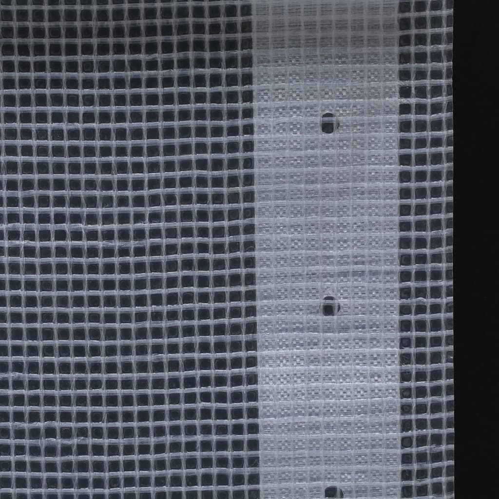 vidaXL Μουσαμάδες με Ύφανση Leno 2 τεμ. Λευκοί 4 x 5 μ. 260 γρ./μ²