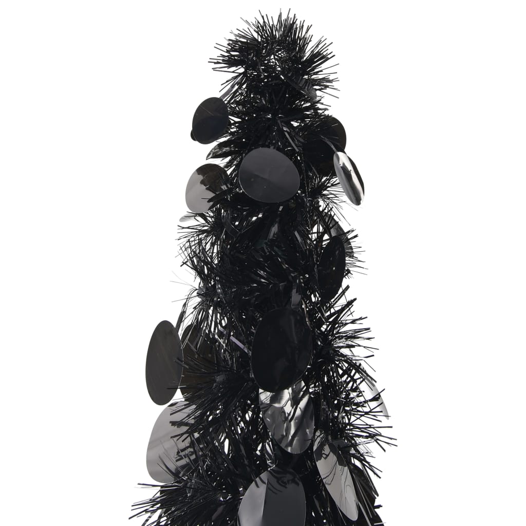 vidaXL Χριστουγεννιάτικο Δέντρο Τεχνητό Pop-Up Μαύρο 120 εκ. από PET