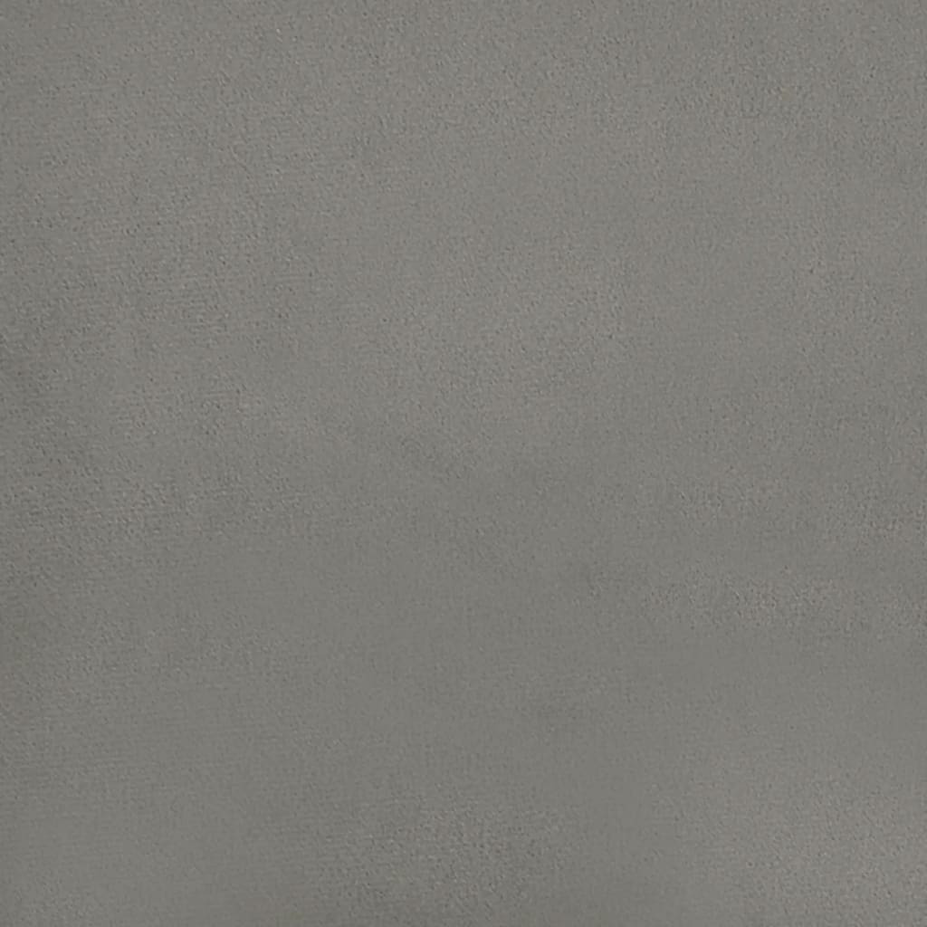 vidaXL Κεφαλάρι Κρεβατιού Ανοιχτό Γκρι 80 x 5 x 78/88 εκ. Βελούδινο