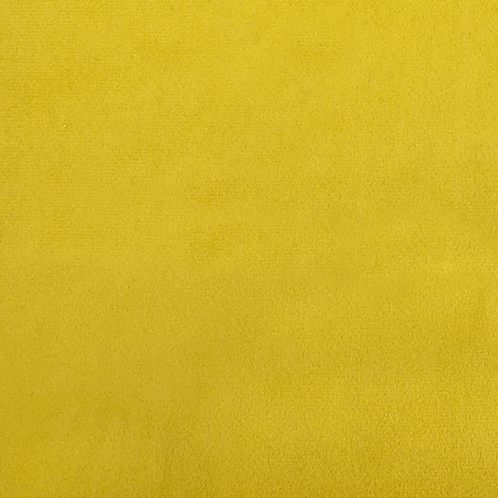 vidaXL Σαλόνι Σετ 2 Τεμαχίων Κίτρινο από Βελούδο με Μαξιλάρια