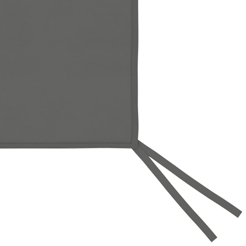 vidaXL Πλαϊνό Τοίχωμα για Κιόσκι με Παράθυρα Ανθρακί 6 x 2 μ.