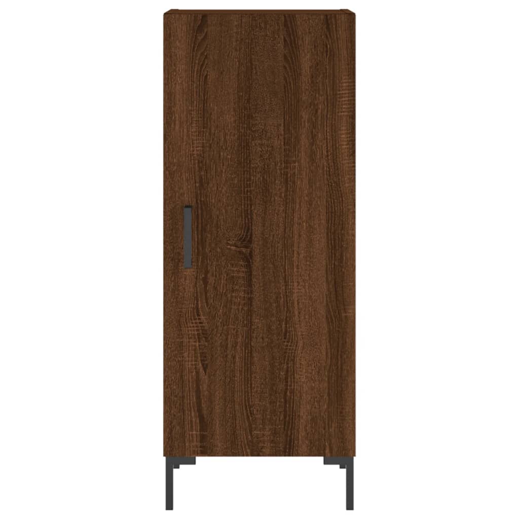 vidaXL Ντουλάπι Καφέ Δρυς 34,5 x 34 x 180 εκ. από Επεξεργασμένο Ξύλο