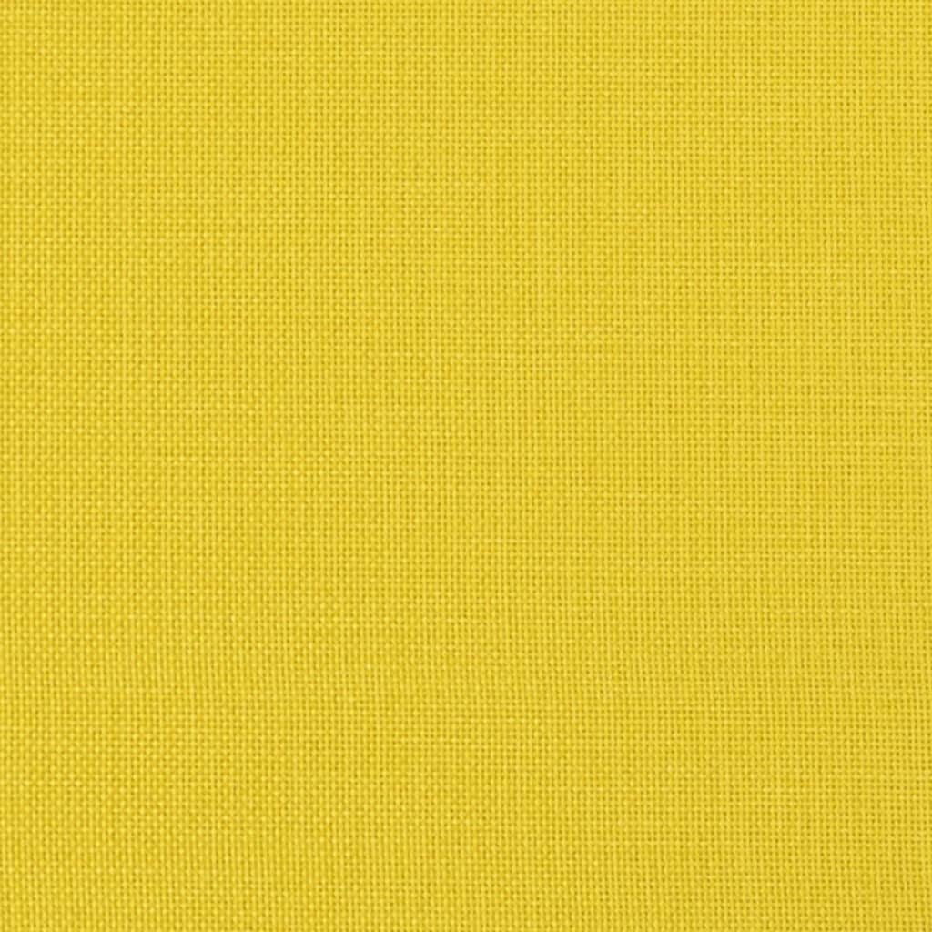 vidaXL Πάγκος Ανοιχτό Κίτρινο 100x75x76 εκ. Υφασμάτινη