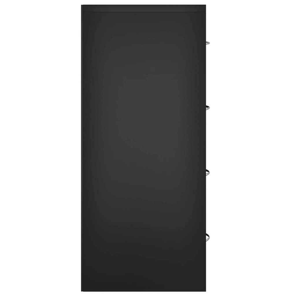vidaXL Συρταριέρα με 4 Συρτάρια Μαύρη 60 x 30,5 x 71 εκ.
