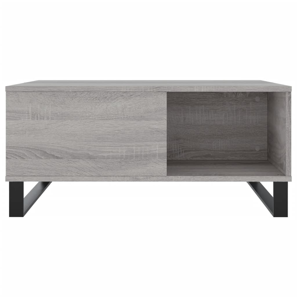vidaXL Τραπεζάκι Σαλονιού Γκρι Sonoma 80x80x36,5εκ. Επεξεργασμένο Ξύλο