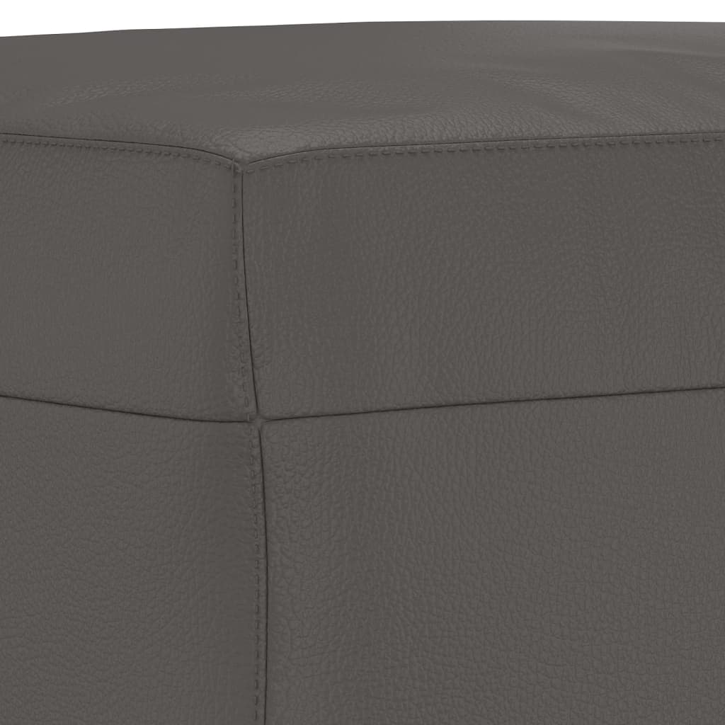 vidaXL Πάγκος Γκρι 70 x 35 x 41 εκ. από Συνθετικό Δέρμα