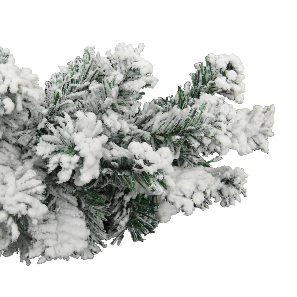 vidaXL Γιρλάντα Χριστουγεννιάτικη Χιονισμένη με LED Πράσινη 20 μ. PVC