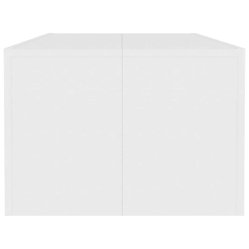 vidaXL Τραπεζάκι Σαλονιού Λευκό 110 x 50 x 35 εκ. από Μοριοσανίδα