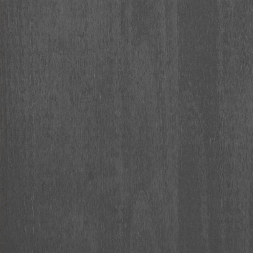 vidaXL Συρταριέρα HAMAR Σκ. Γκρι 90 x 40 x 80 εκ. Μασίφ Ξύλο Πεύκου