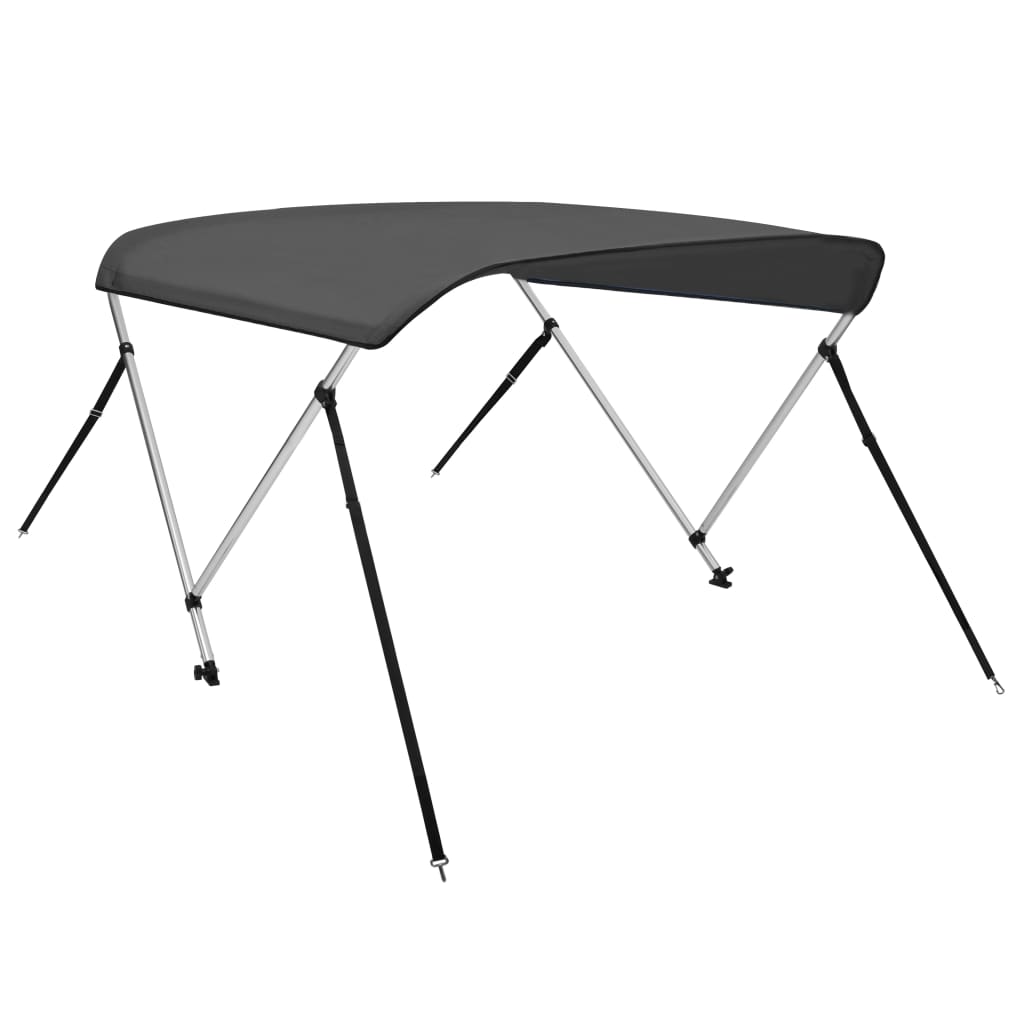 vidaXL Τέντα Σκάφους με 2 Αψίδες Ανθρακί 150x120x110 εκ.
