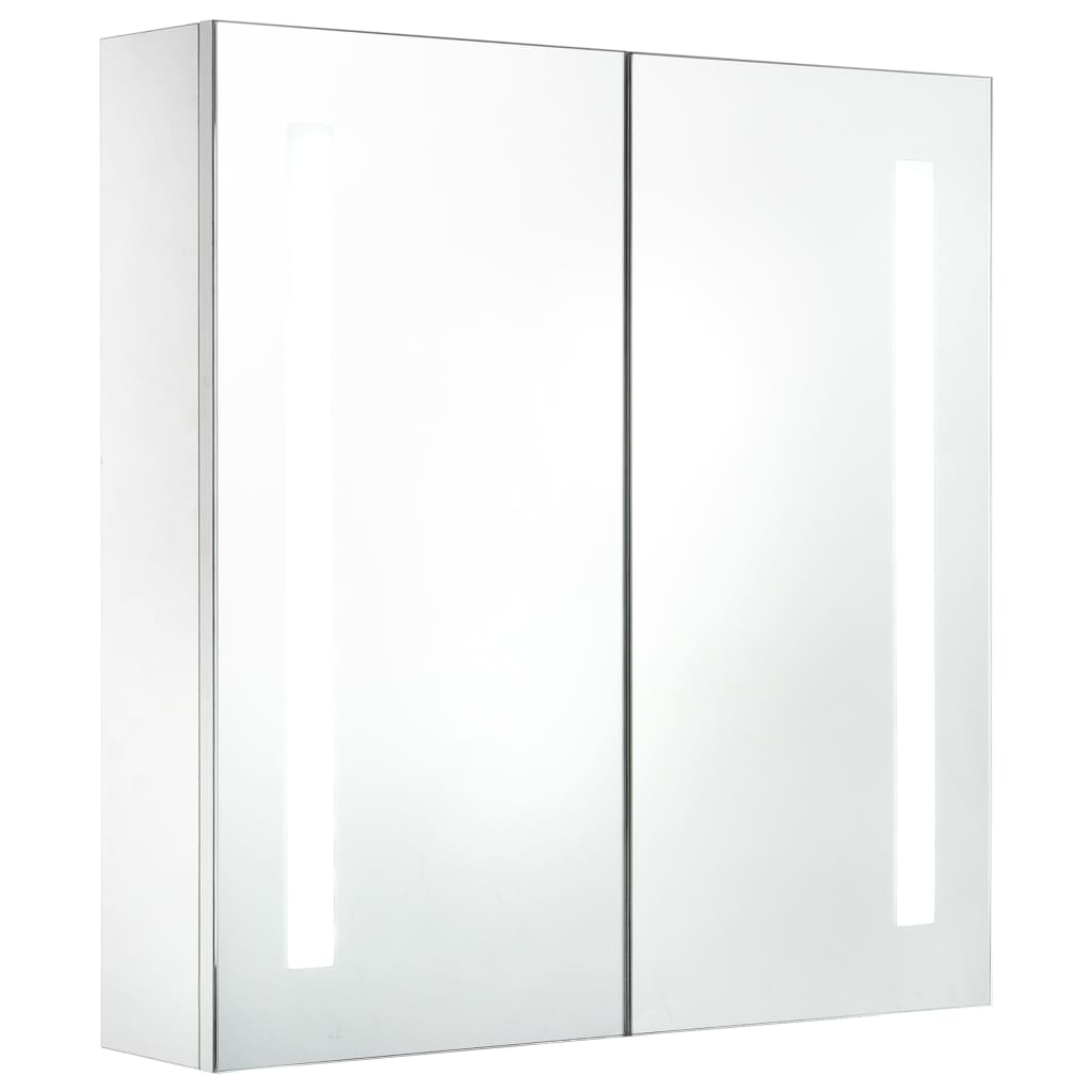 vidaXL Ντουλάπι Μπάνιου με Καθρέφτη και Φωτισμό LED 60 x 14 x 62 εκ.