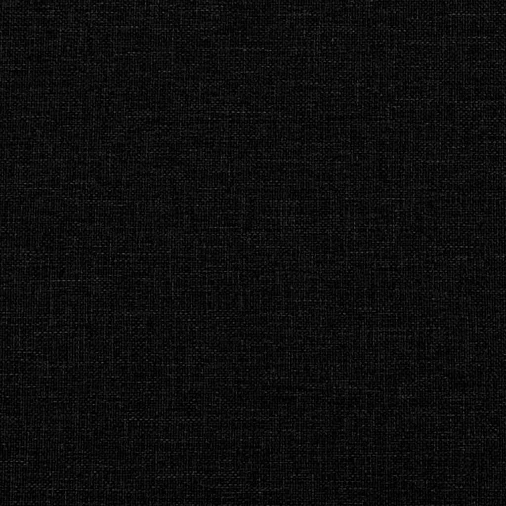 vidaXL Παγκάκι με Πλάτη Μαύρο 120 x 62 x 75,5 εκ. Υφασμάτινο