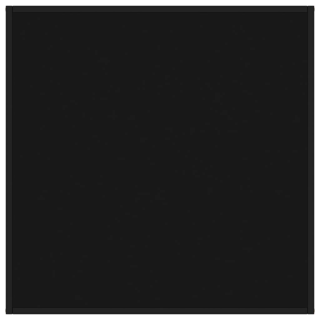 vidaXL Τραπεζάκι Σαλονιού Μαύρο 90 x 90 x 50 εκ. με Μαύρο Γυαλί