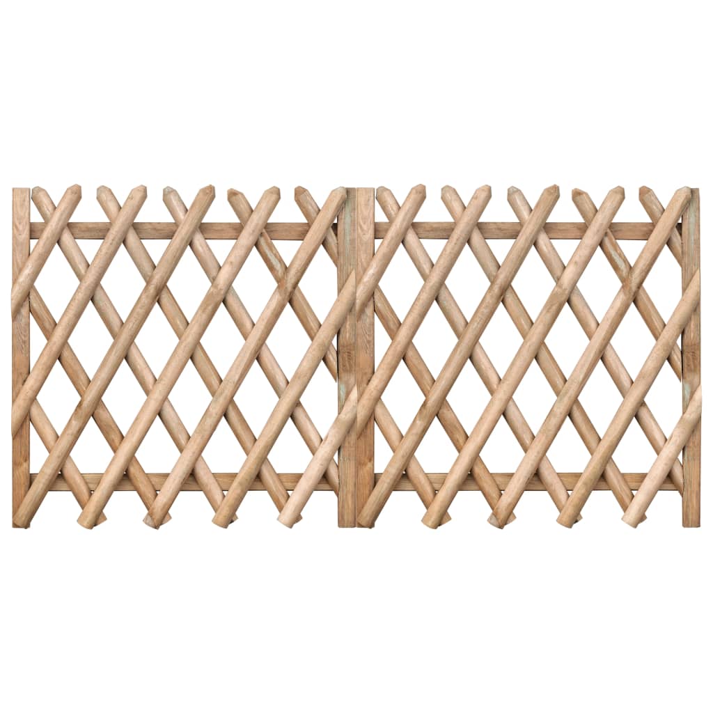 vidaXL Πόρτες Φράχτη 2 τεμ. 300 x 100 εκ. από Εμποτισμένο Ξύλο Πεύκου