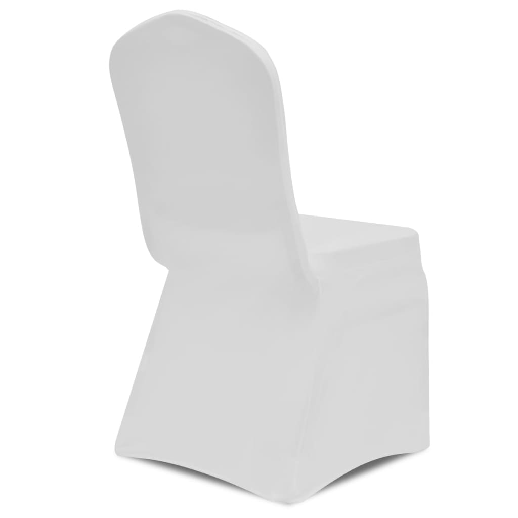 Κάλυμμα Καρέκλας Ελαστικό Λευκό 6 τεμ.