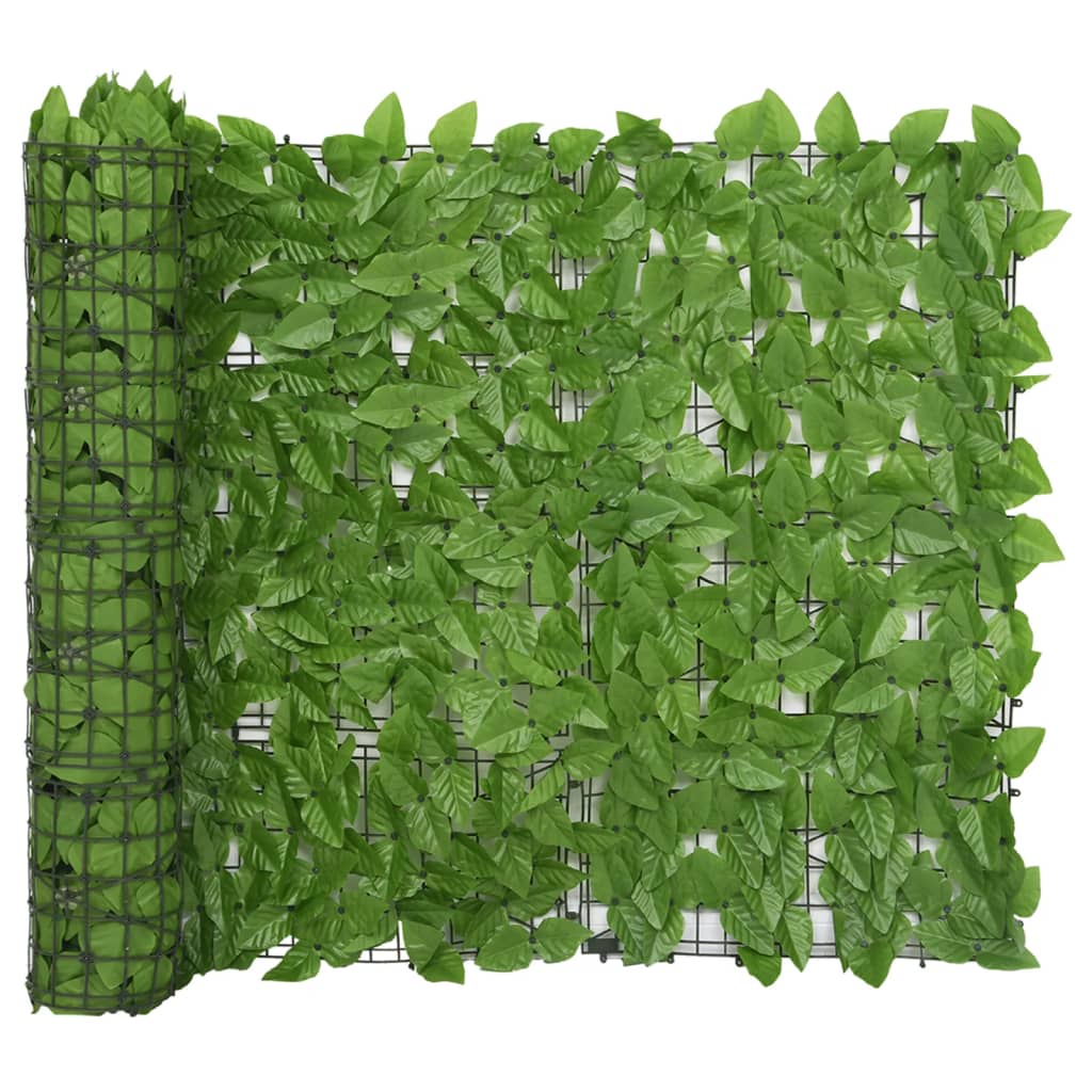 vidaXL Διαχωριστικό Βεράντας με Σκούρα Πράσινα Φύλλα 500 x 100 εκ.