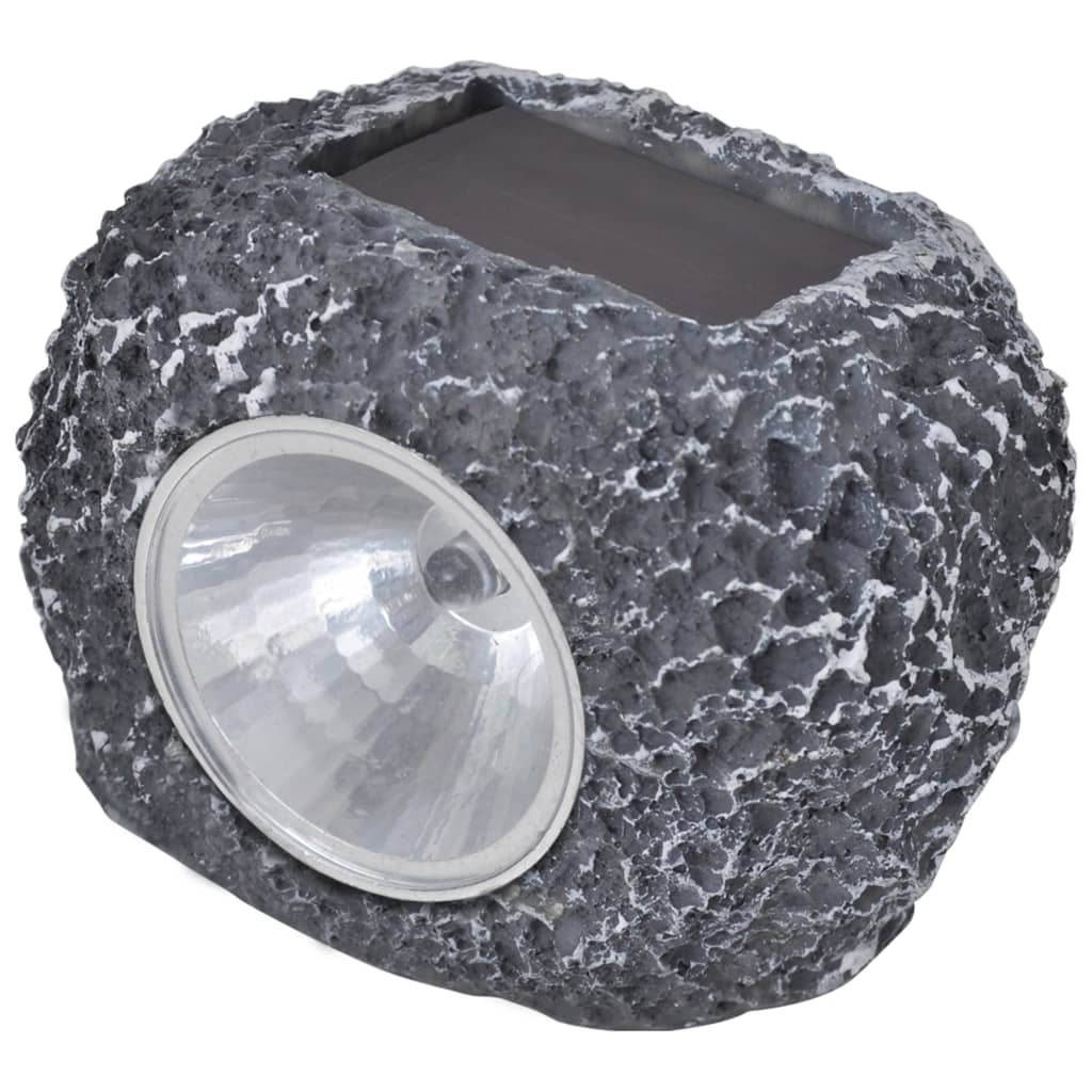Ηλιακό Φωτιστικό LED Σποτ Σχήμα Πέτρας 12 τμχ