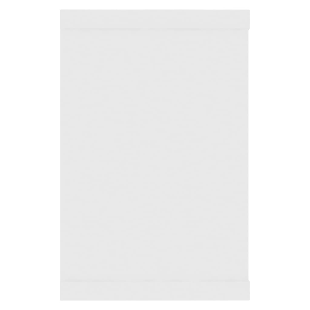 vidaXL Ράφια Κύβοι Τοίχου 4 τεμ. Λευκά 60 x 15 x 23 εκ. Μοριοσανίδα