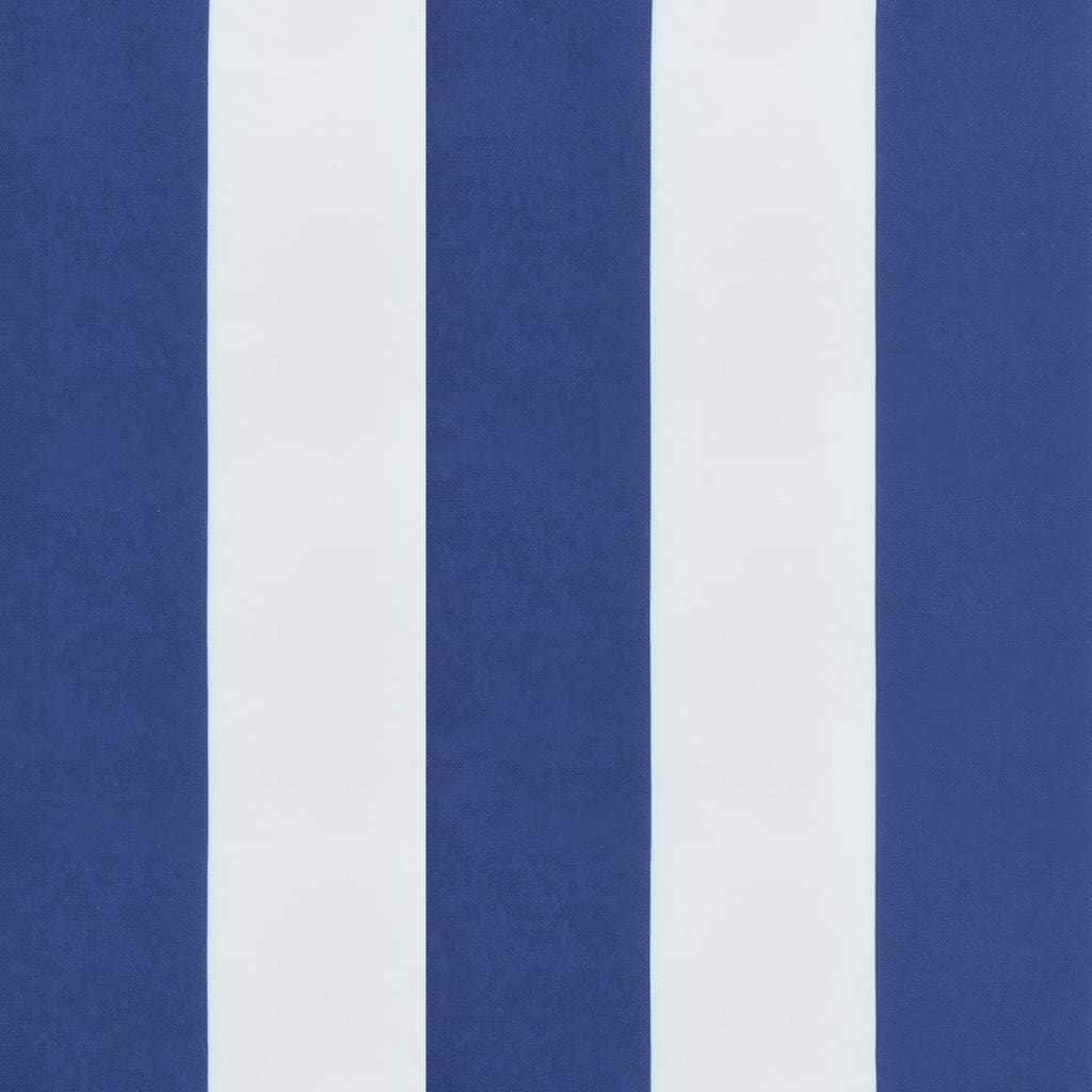 vidaXL Μαξιλάρια Διακοσμητικά 4 τεμ. Μπλε&Λευκά Ριγέ 50 x 50 εκ Ύφασμα