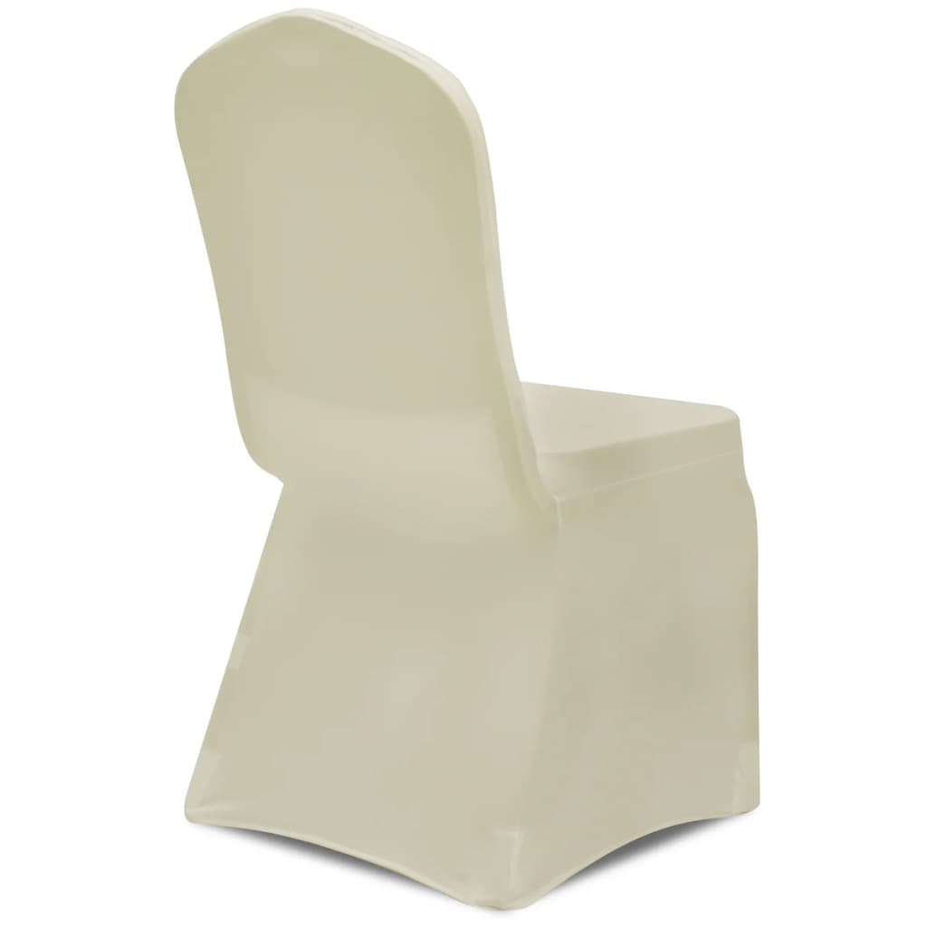 Κάλυμμα καρέκλας ελαστικό Κρεμ 50 τμχ