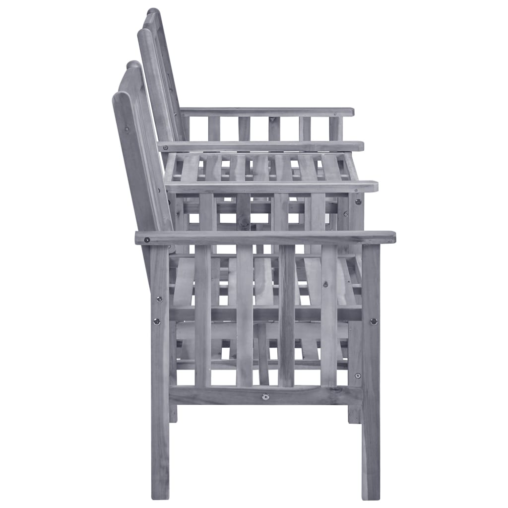 vidaXL Καρέκλες Κήπου με Τραπέζι 159x61x92 εκ. από Μασίφ Ξύλο Ακακίας