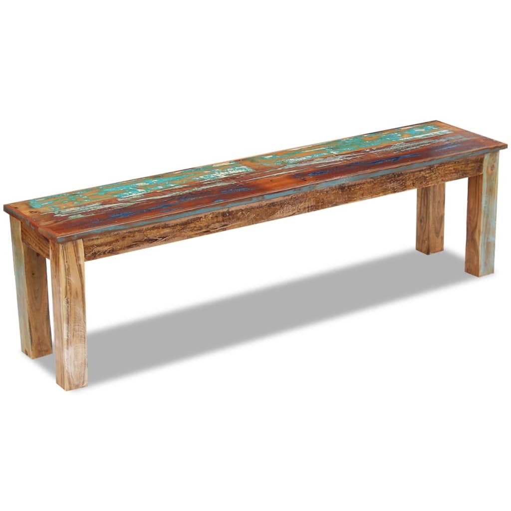 vidaXL Πάγκος 160 x 35 x 46 εκ. από Μασίφ Ανακυκλωμένο Ξύλο